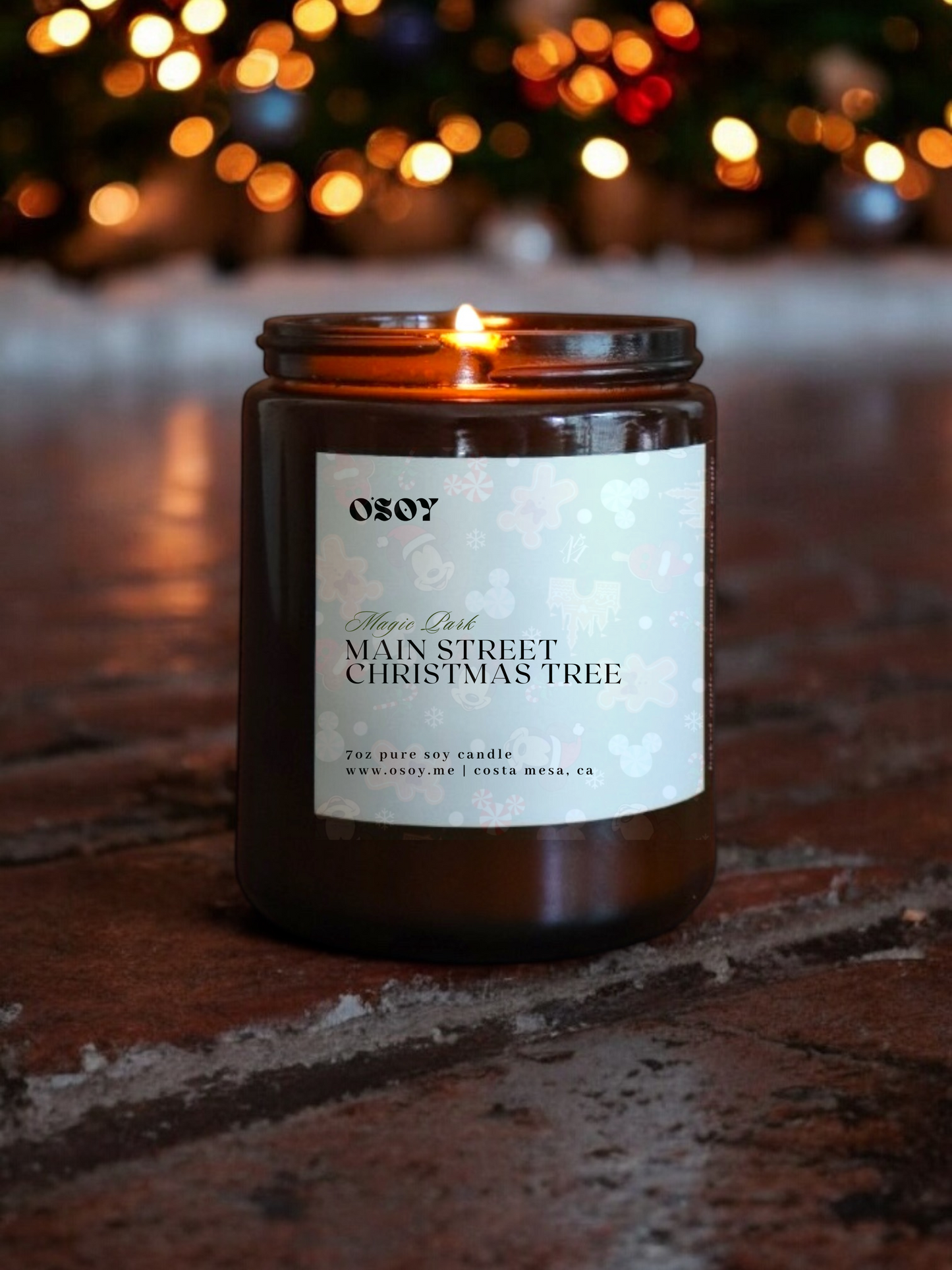Magic Park Main Street Christmas Tree- Soy Candles (7oz & 12oz)