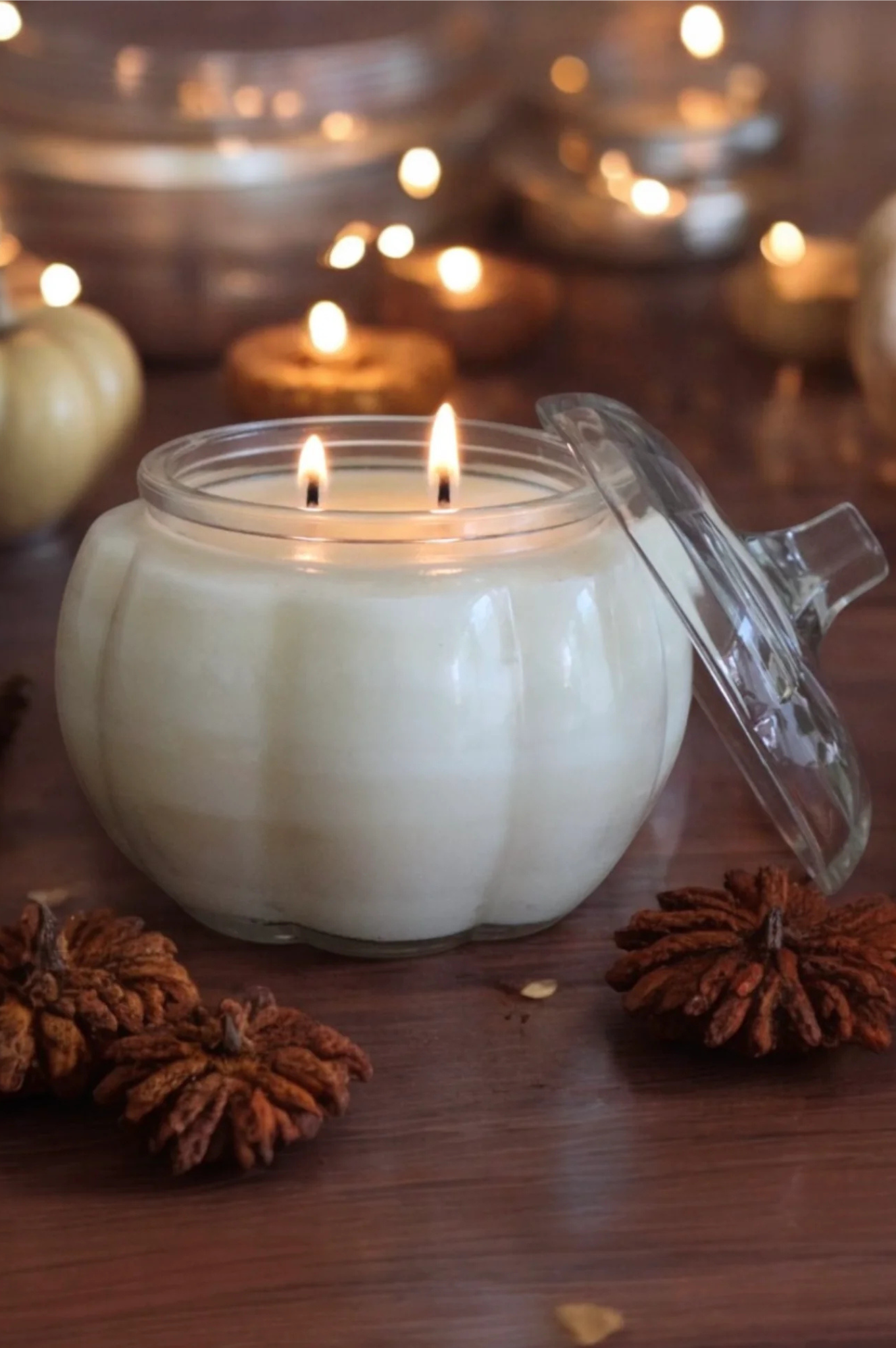 Pumpkin Decor Candle- Large 15oz Soy Candle