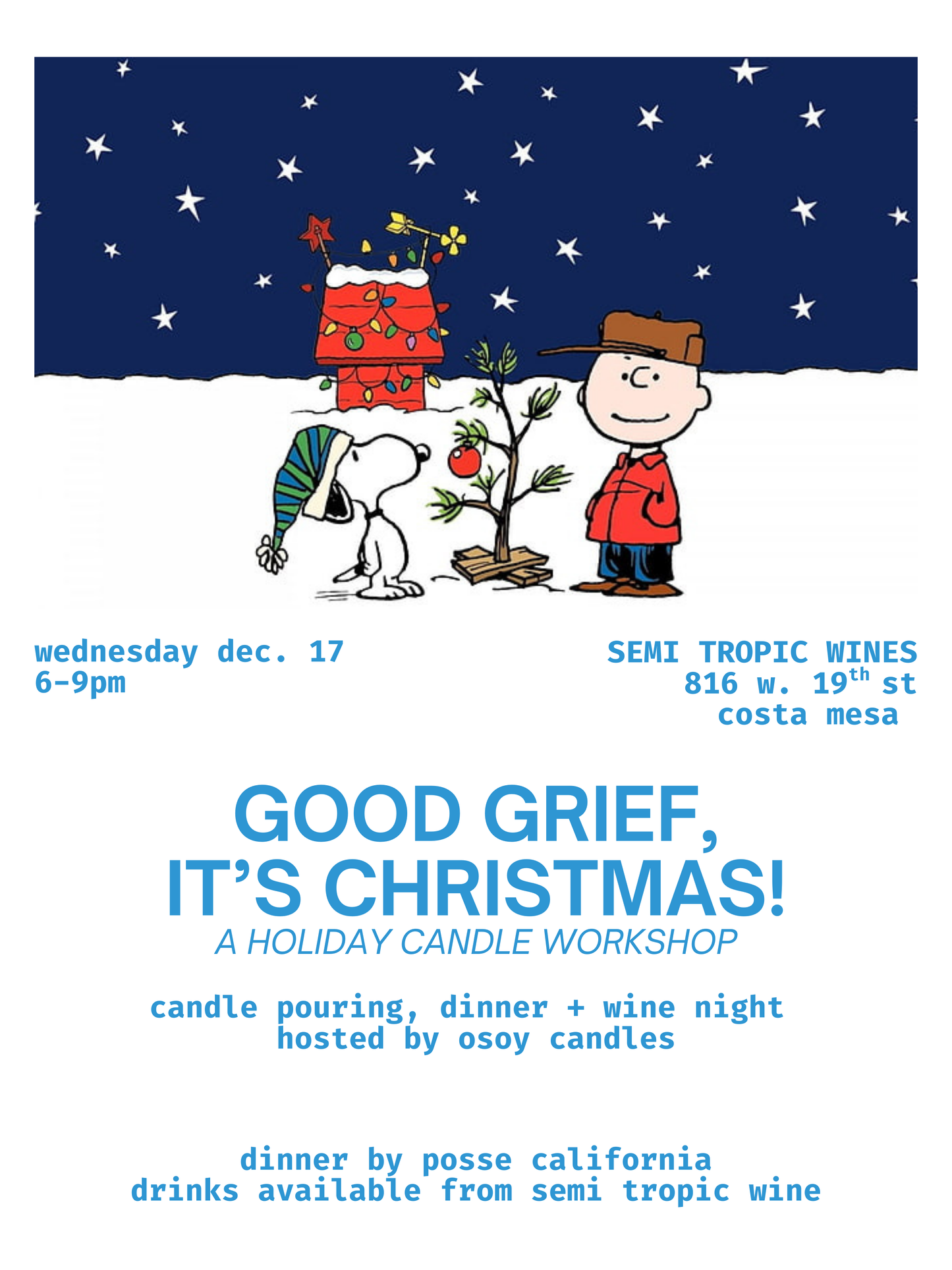 December Candle Making Workshop & Wine Night @ SEMI TROPIC WINES