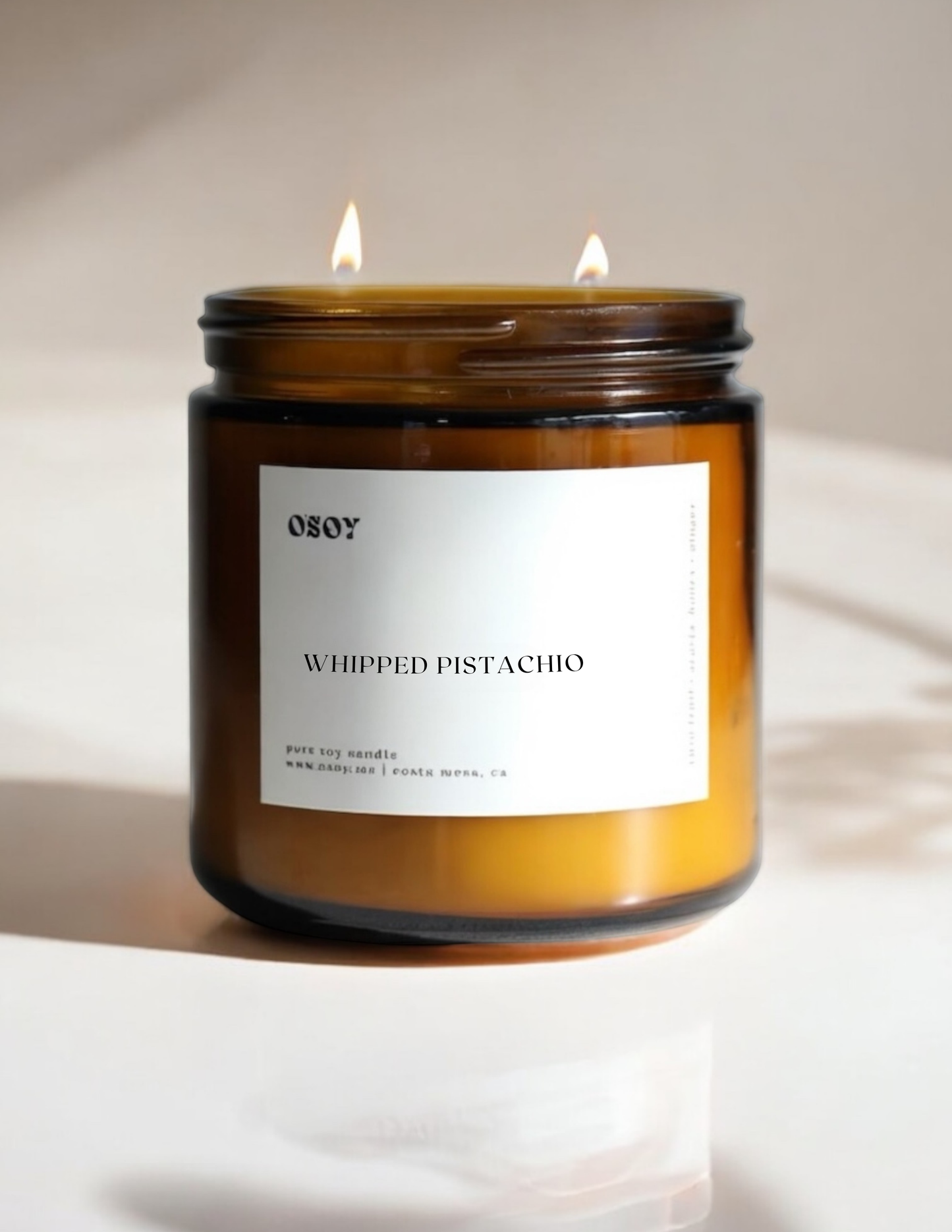 Whipped Pistachio- Soy Candles (7oz & 12oz)