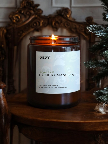 Magic Park Holiday Mansion- Soy Candles (7oz & 12oz)