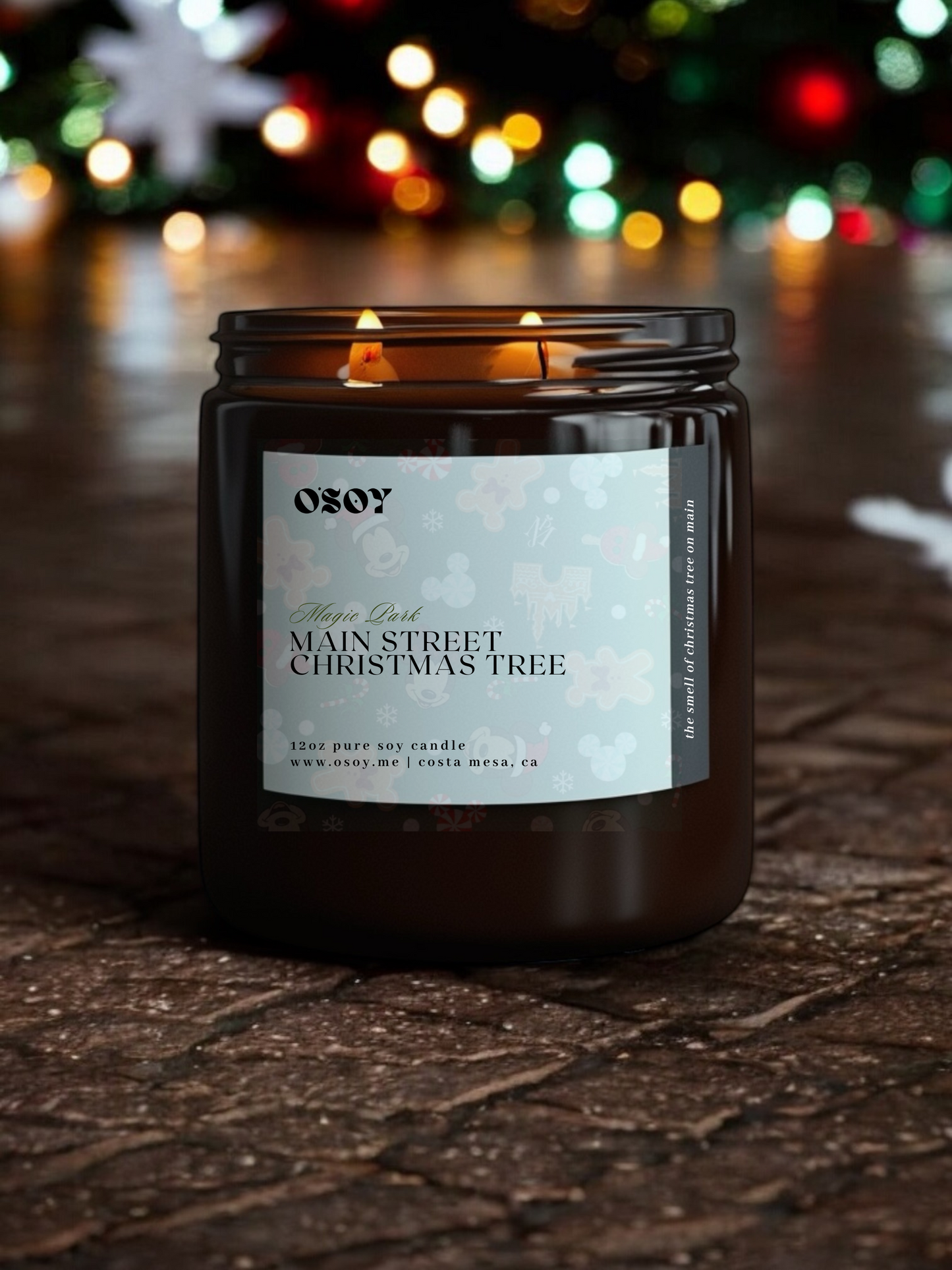 Magic Park Main Street Christmas Tree- Soy Candles (7oz & 12oz)