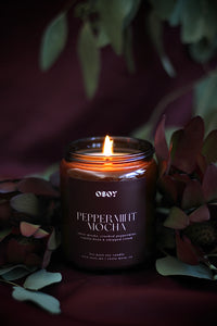 Peppermint Mocha- 7oz Soy Candle