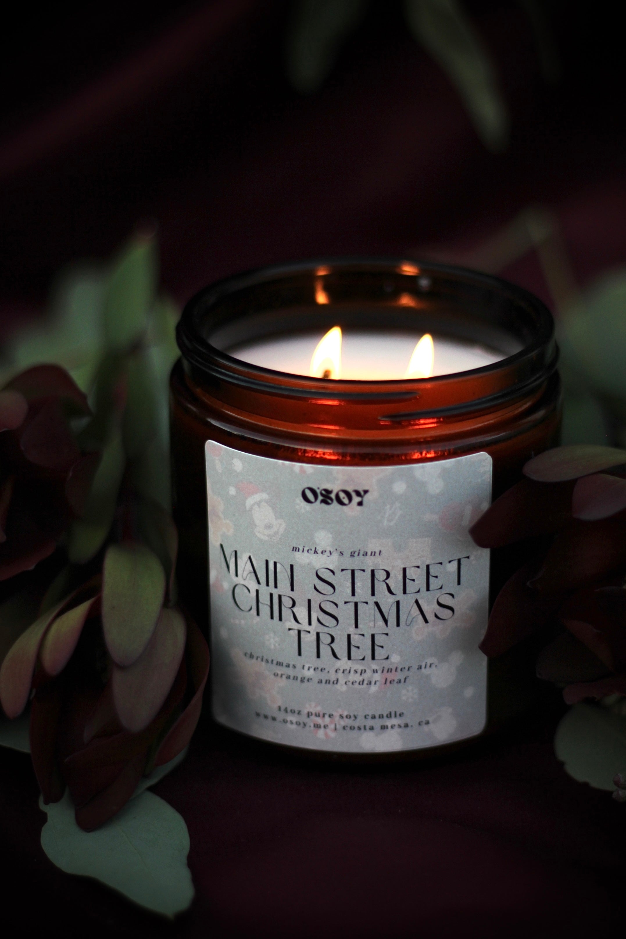 Main Street Christmas Tree (D-Land Park Inspired)- Large 14oz Soy Candle