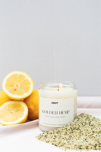 Golden Hemp- 7oz Soy Candle