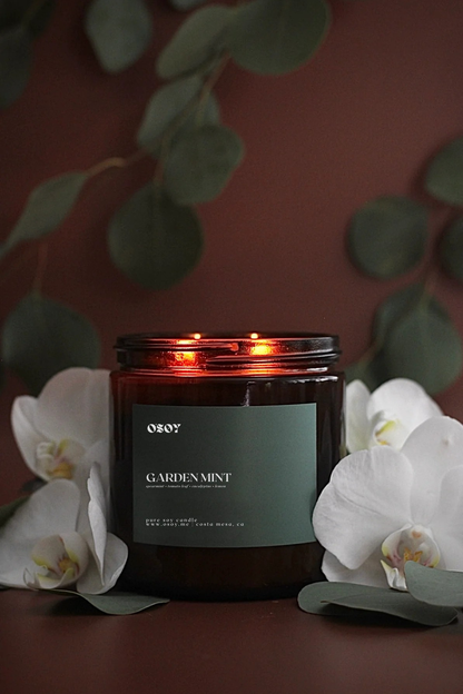 Garden Mint- Soy Candles (7oz & 12oz)