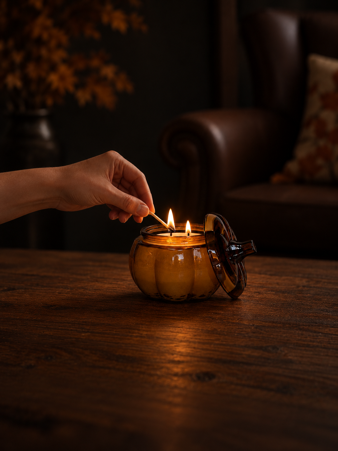 Pumpkin Decor Soy Candles (15oz)