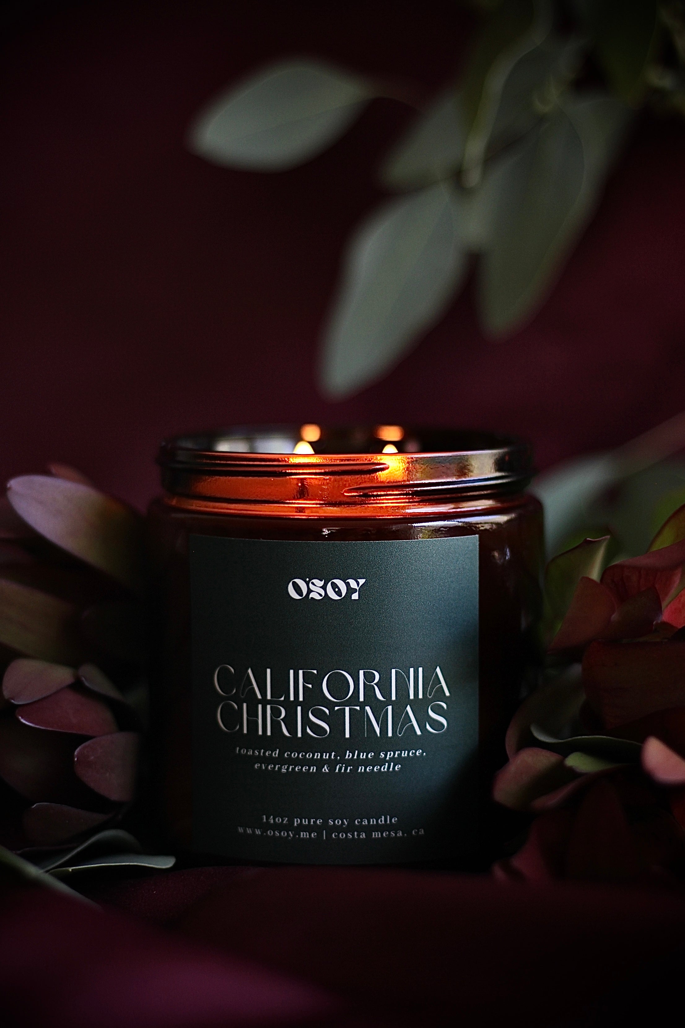 California Christmas- Large 14oz Soy Candle