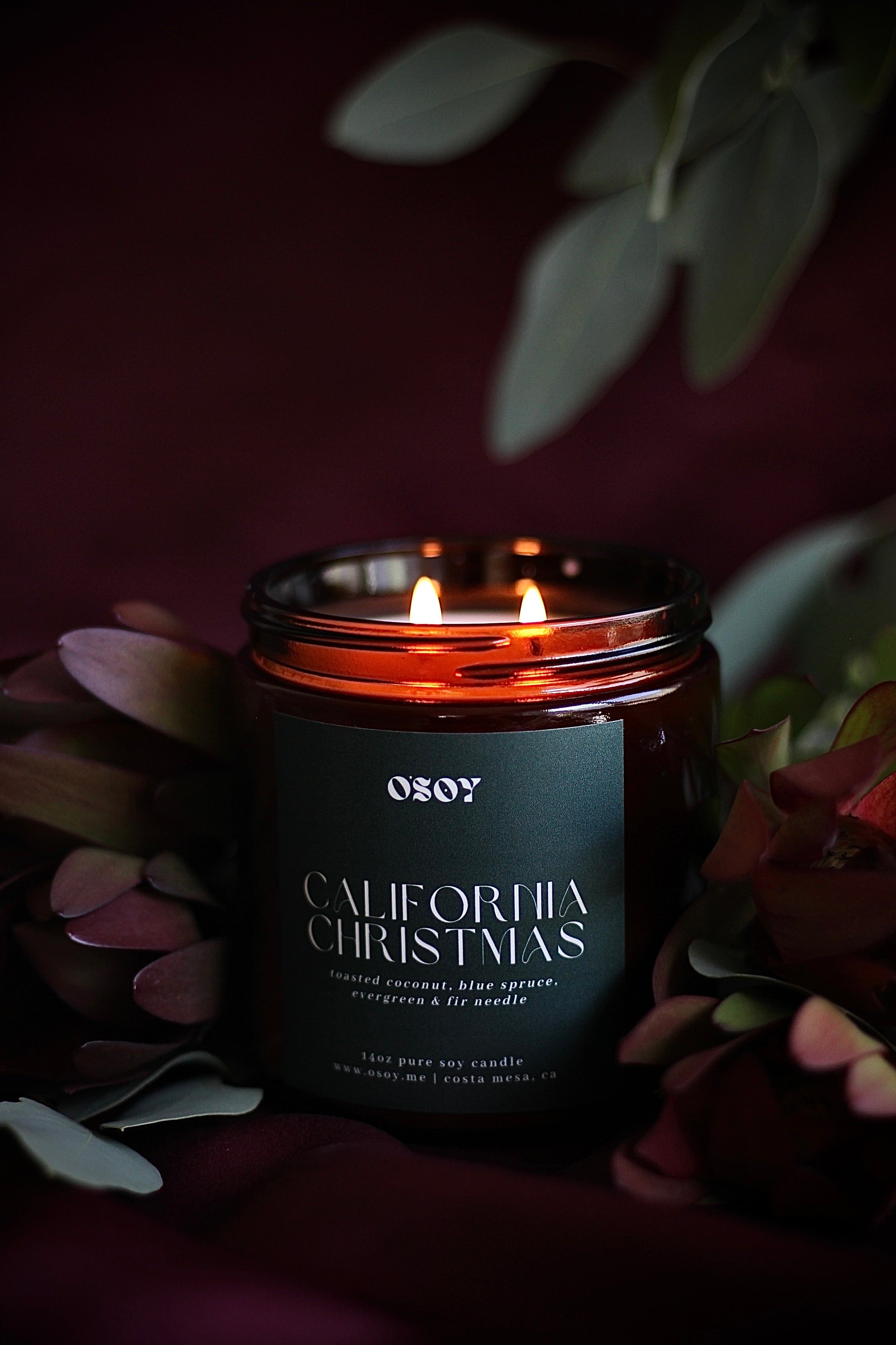 California Christmas- Large 14oz Soy Candle