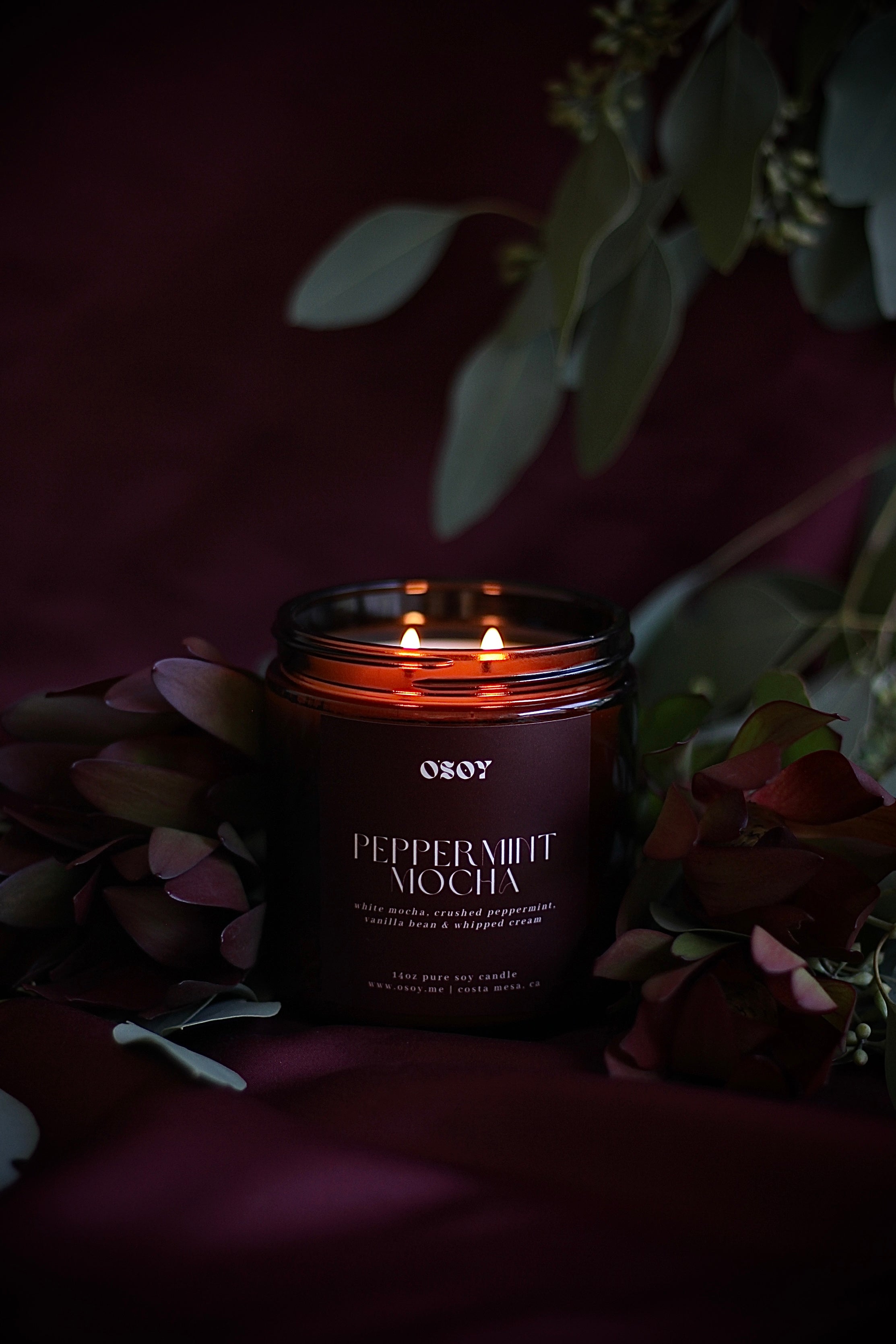 Peppermint Mocha- Large 14oz Soy Candle