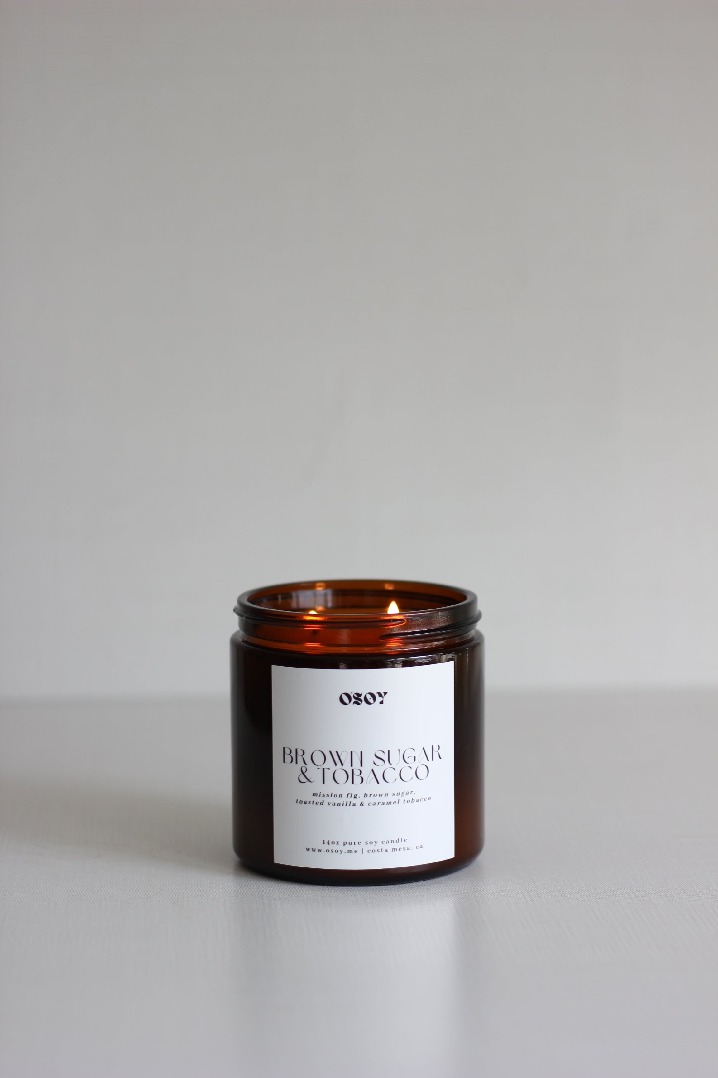 Brown Sugar & Tobacco- Large 14oz Soy Candle