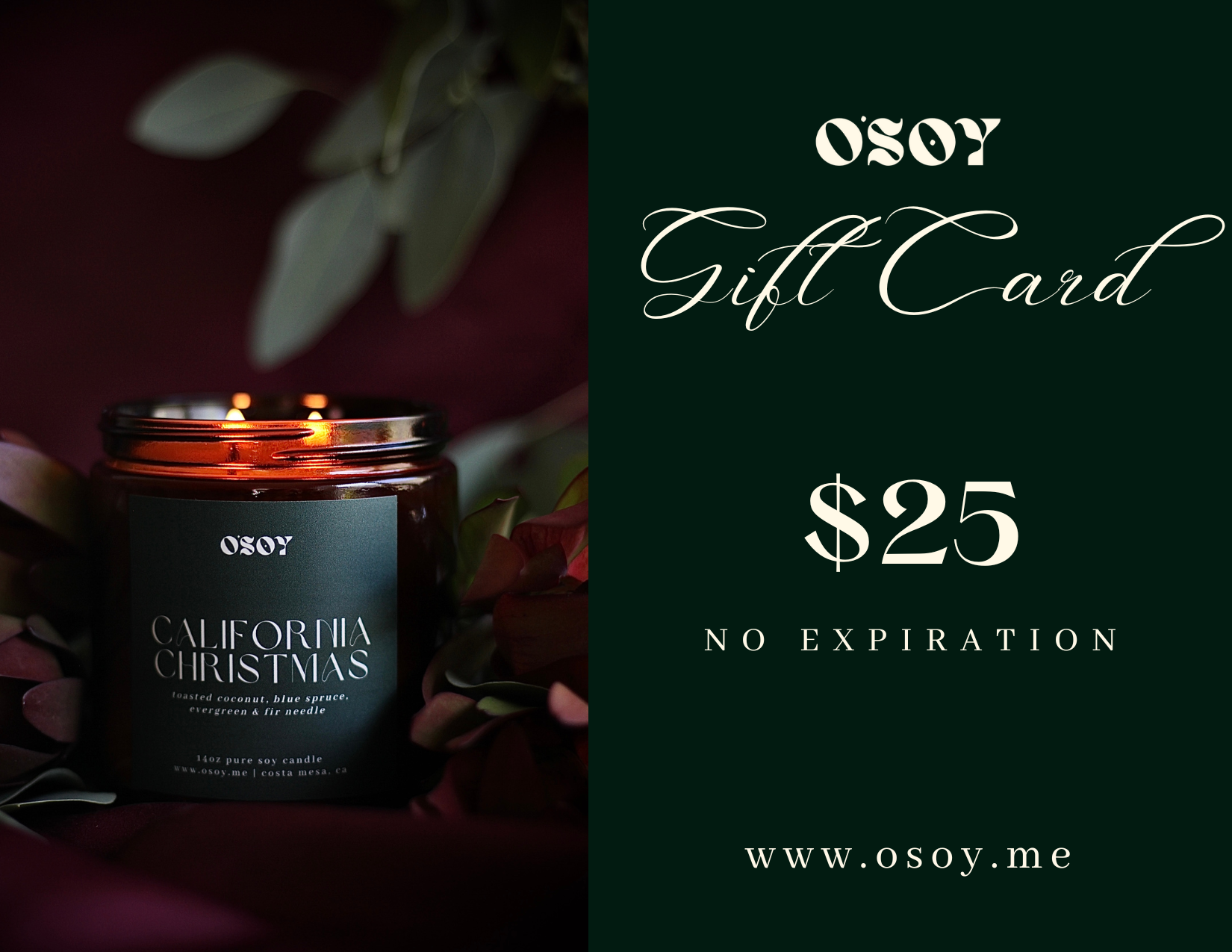O'Soy Digital Gift Card