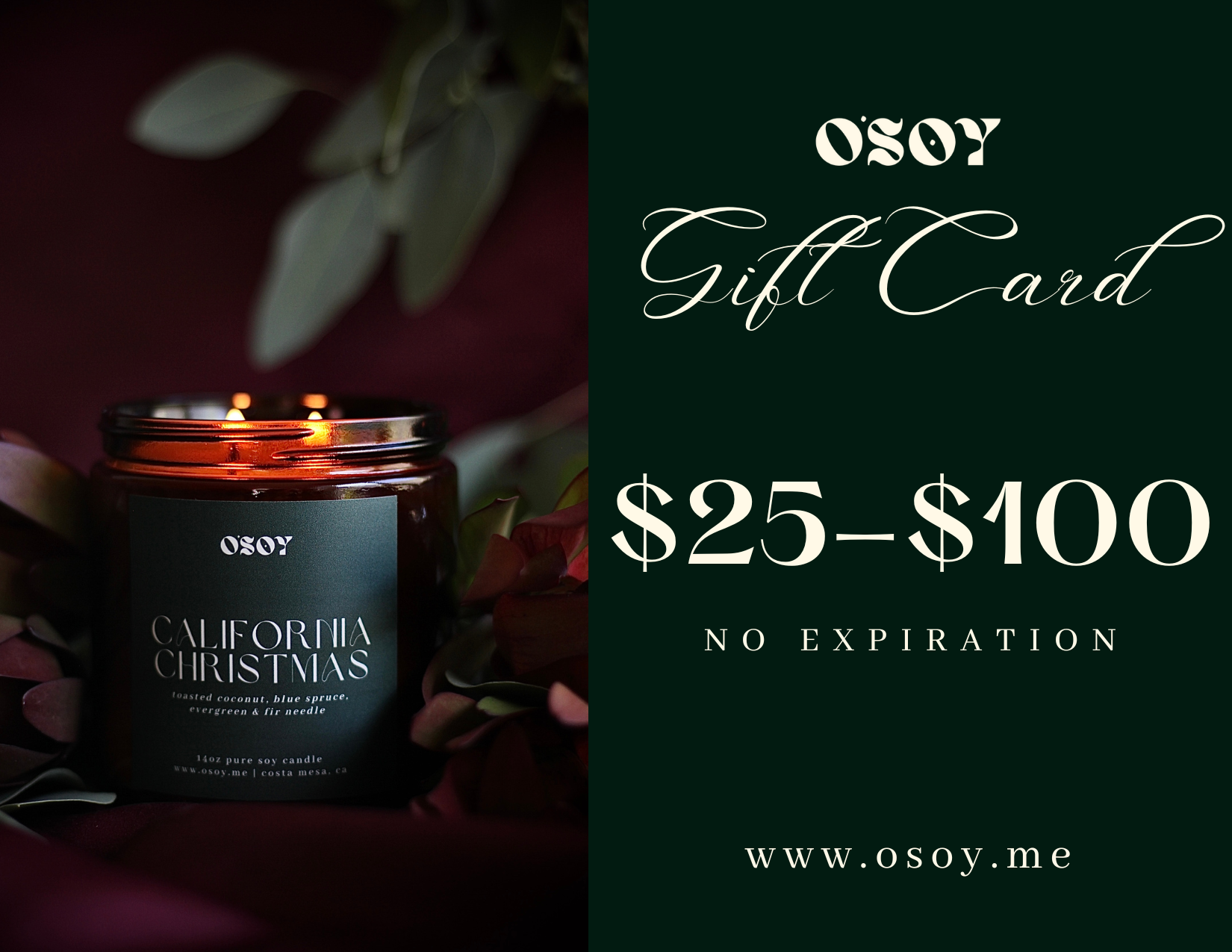O'Soy Digital Gift Card