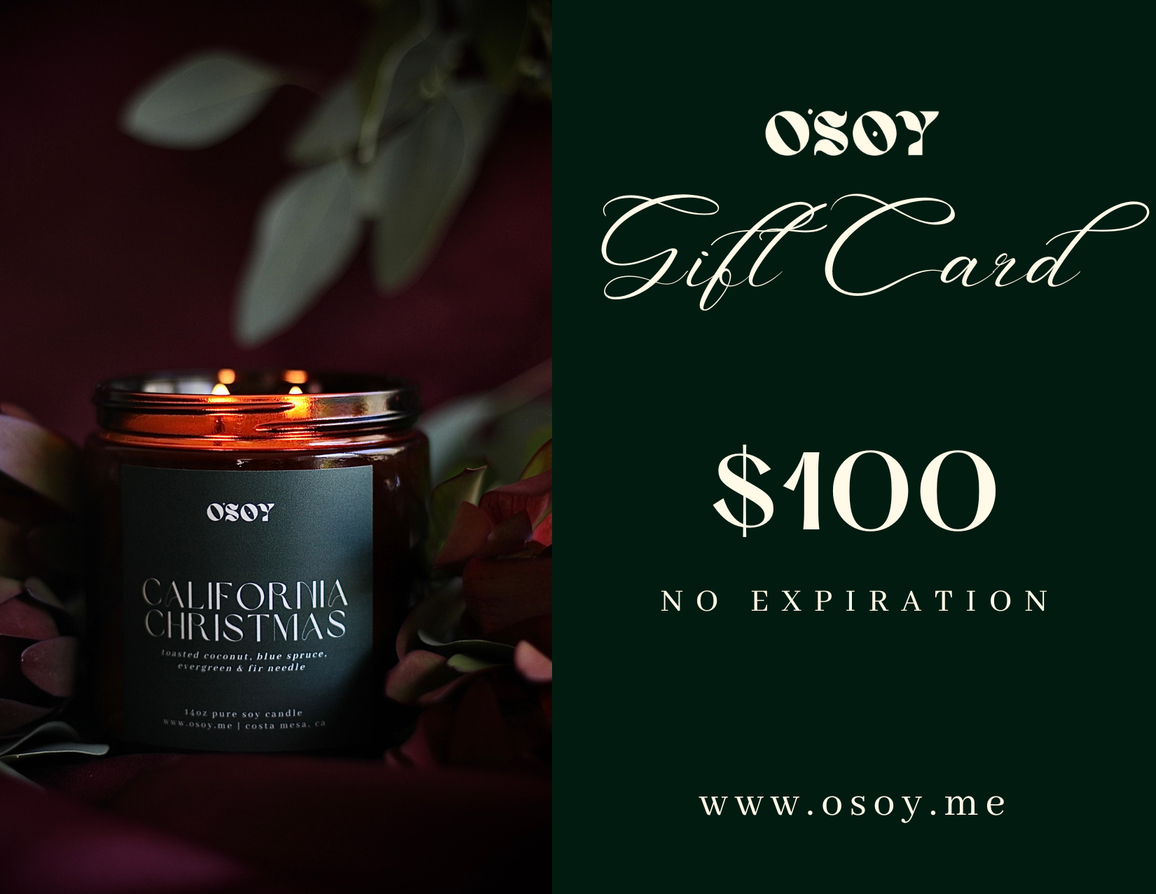 O'Soy Digital Gift Card