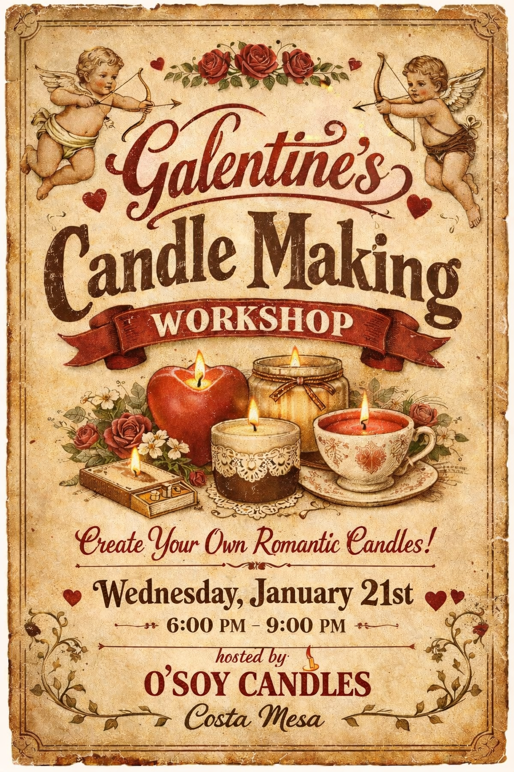 Galentine's Candle Making Workshop & Wine Night @ SEMI TROPIC WINES
