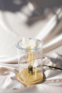 Wax Melt Warmer: Wood & Glass Vintage Bulb